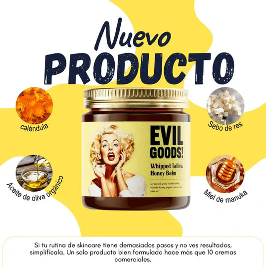 EVIL GOODS® - BÁLSAMO DE MIEL Y SEBO DE RES,