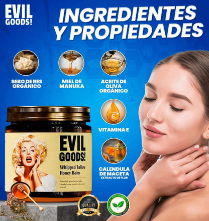 EVIL GOODS-BALSAMO DE MIEL ANTI-ENVEJECIMIENTO SEBO DE RES